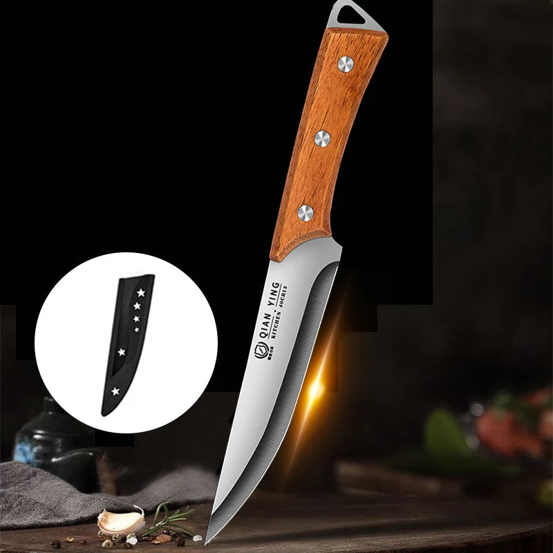 Kitchen knife set stainless steel Japanese boning knife kitchen accessories suitable for cutting meat and fruits, cooking knives