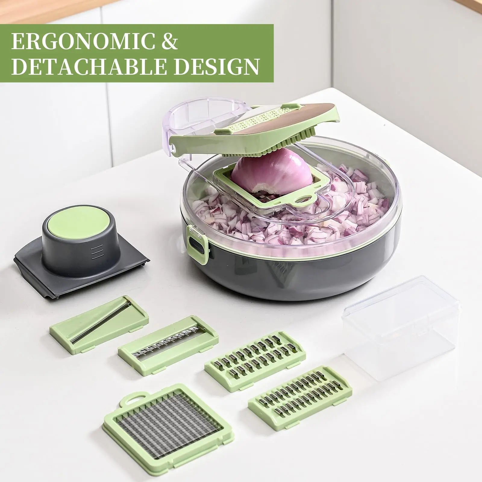 Vegetable shredder, suitable for onions, potatoes, fruits, and other food items, a small kitchen tool for manual cooking