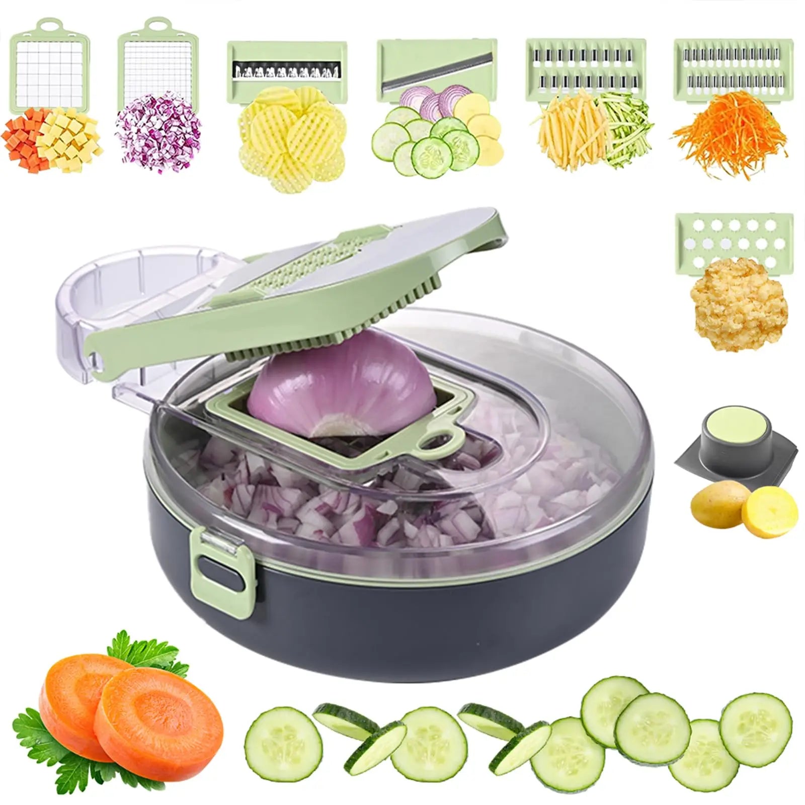 Vegetable shredder, suitable for onions, potatoes, fruits, and other food items, a small kitchen tool for manual cooking