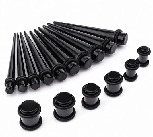 Ear Stretching Kit, 14G-00G Acrylic Gauges for Ears